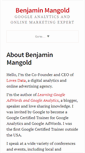 Mobile Screenshot of benjaminmangold.com