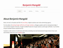 Tablet Screenshot of benjaminmangold.com